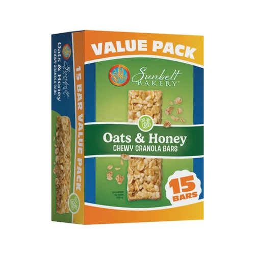 Vista 30 de Sunbelt Bakery Barras de granola masticables dulces y saladas de almendras, barras de 50-1.0 onzas (5 cajas)