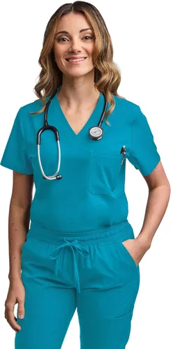 Vista 3 de Conjunto médico de enfermería GT 4FLEX para mujer, parte superior y pantalón
