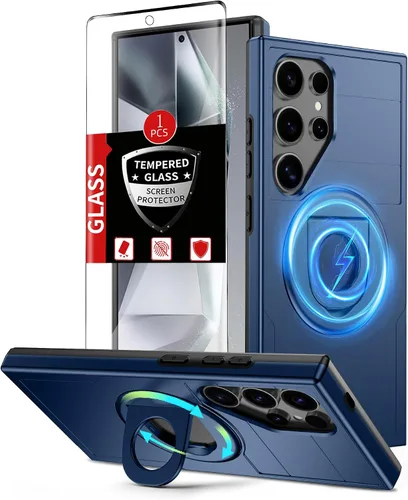 Vista 12 de Funda para Samsung Galaxy S21 FE con 2 protectores de pantalla de vidrio templado, funda con función atril para Samsung Galaxy S21FE con cubierta