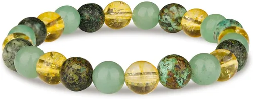 Vista 92 de Crystal Vibe Pulseras de cuentas de 0.315 in para mujeres y hombres, pulseras de cristal con piedras preciosas naturales, tamaño elástico ajustable