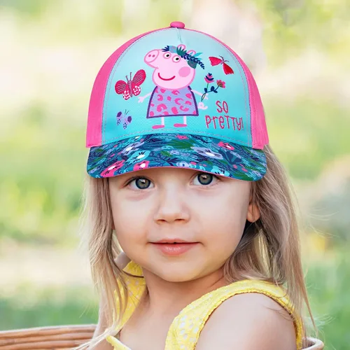 Vista 2 de Hasbro Gorra de béisbol para niñas, Peppa Pig ajustable, para niños de 2 a 4 años