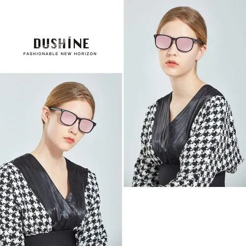 Vista 2 de DUSHINE Gafas de sol polarizadas para mujer, estilo clásico retro, 100% protección UV (paquete de 3)