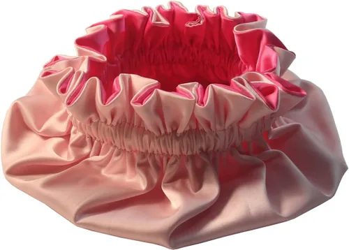 Vista 4 de Exquisita gorra para dormir reversible con forro de satén para bebés, recién nacidos, niños grandes y pequeños y mamásmujeres