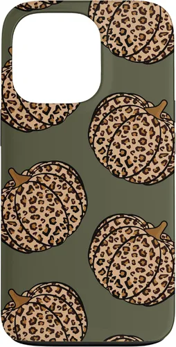 Vista 10 de Leopard Pumpkin Fall Autumn Olive Green Case for iPhone 17