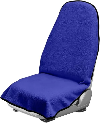 Vista 13 de Funda de asiento de coche de tela de rizo de 55.12 x 29.53 pulgadas, color beige