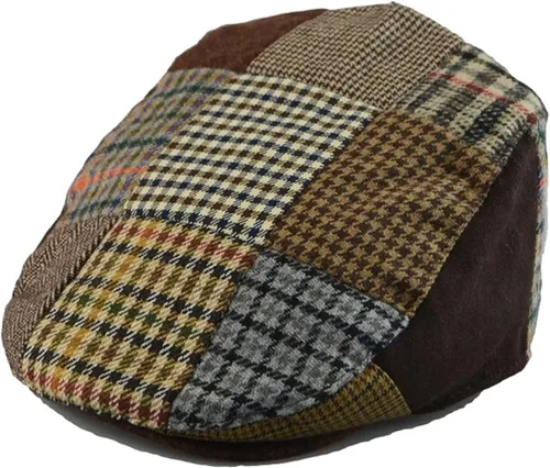 Vista 8 de Epoch Gorra de conducción de cabbie de lana de espiga para hombre