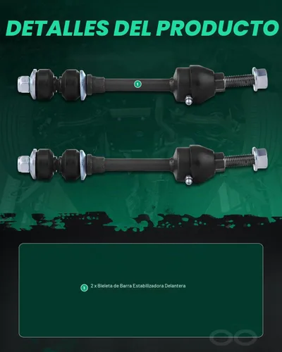 Vista 3 de SCITOO Kit de suspensión delantera de 2 piezas para Dodge Ram 1500 2002-2007 K7400