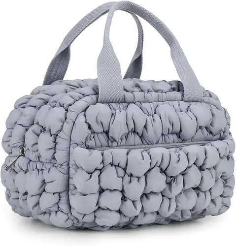 Vista 5 de MOV COMPRA Bolsa de almuerzo para mujer, bolsas de almuerzo aisladas, lonchera hielera (beige)