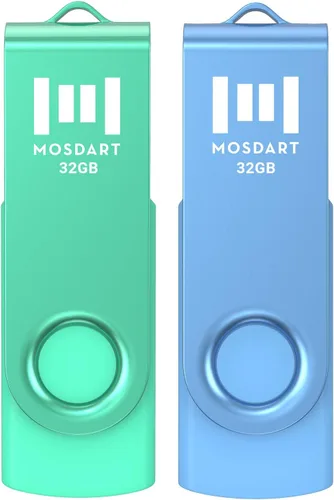 Vista 17 de mosDART - memoria externa USB 2.0 - capacidad pequeña - 10 unidades - 128mb indicador led, negro Con protección de puerto de clip giratorio