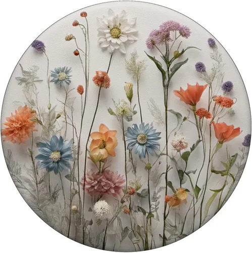 Vista 3 de Mixed Flower Bouquet Floral Pattern PopSockets Standard PopGrip