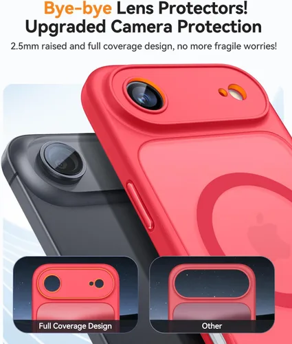 Vista 226 de CANSHN Funda magnética compatible con iPhone Air (6.5 pulgadas), mejorada [protección completa de la cámara] [compatible con Magsafe]