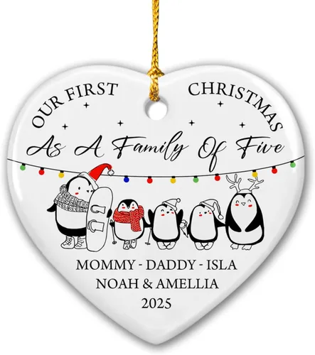 Vista 10 de Adorno de Navidad de Bautismo Personalizado para Niño y Niña, Adorno de Bautizado "Dios Te Bendiga", Regalo de Recuerdo de Bautizo, Adornos