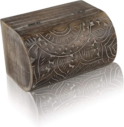 Vista 5 de Grandes ideas de regalo de cumpleaños, caja de joyería decorativa hecha a mano, caja del tesoro, organizador de joyas, caja de recuerdos, caja