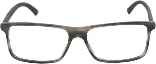 Vista 2 de Gucci GG 0424O 007 - Lentes rectangulares de plástico color gris Havana de 2283in Gris