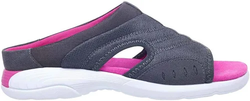 Vista 4 de Easy Spirit Sandalias Traciee Slide para mujer, Grisfucsia