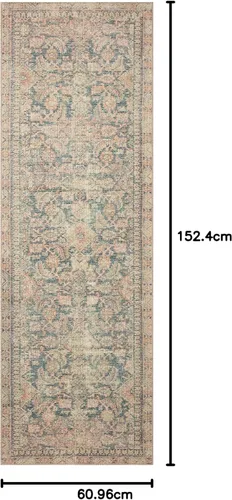 Vista 40 de Loloi Angela Rose Aubrey Collection AUB-02 - Alfombra decorativa de 2 pies 3 pulgadas x 3 pies 9 pulgadas, altura de pelo 0,19 pulgadas, diseño