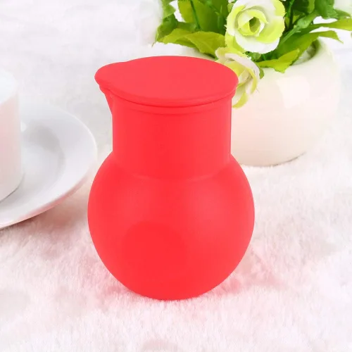 Vista 6 de Olla para derretir chocolate de 3.4 fl oz, herramienta de silicona suave para calentar la leche para hornear en microondas, 3.7 x 2.6 in