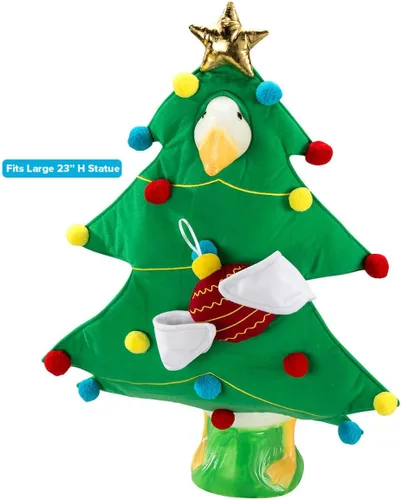 Vista 2 de Fox Valley Traders Gaggleville - Traje de ganso para árbol de Navidad, se adapta a una estatua grande de 23 pulgadas de alto