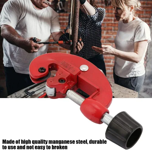 Vista 2 de Cortador de tubos de metal portátil Herramienta de corte de tubos de acero al manganeso para cortar tubos de cobre, aluminio y acero inoxidable fino