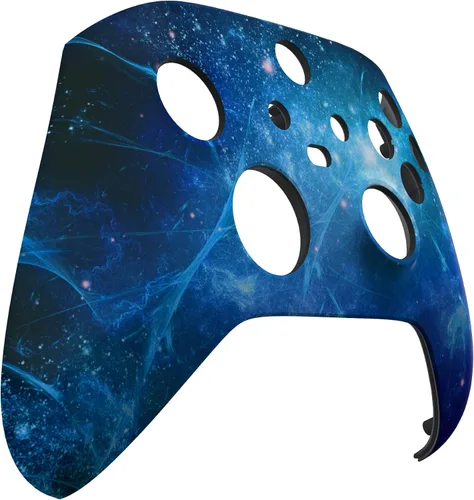 Vista 5 de eXtremeRate Custom Shell for Xbox Series X & S Controller, Blue Nebula Replacement Cover Front Housing Cover for Xbox Core Controller Wireless