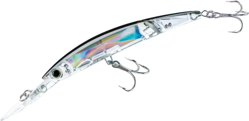 Vista 11 de Yo-Zuri Crystal 3D Minnow Deep Diver Señuelo articulado, amarillo naranja, 5-1/4 pulgadas Azul plateado
