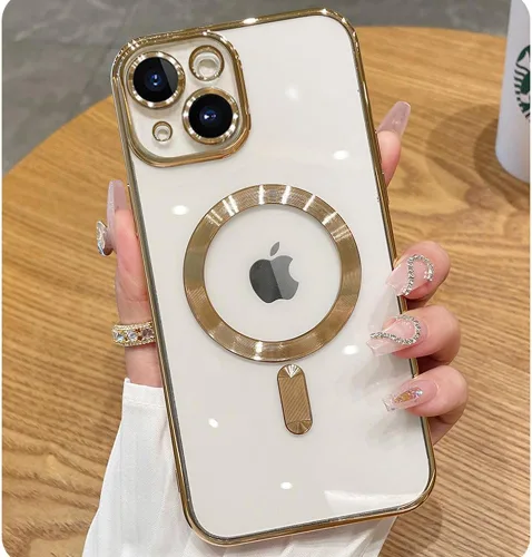 Vista 9 de Funda magnética para iPhone 12 Pro Max transparente compatible con MagSafe Funda protectora de lente de cámara integrada para iPhone 12 Pro Max