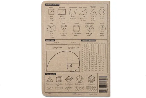 Vista 3 de KOALA TOOLS Mini cuaderno de papel cuadriculado 5" x 7", 60 pp. - Juego de cuadernos de campo cuadriculado, cuadrícula y gráficos - Para uso