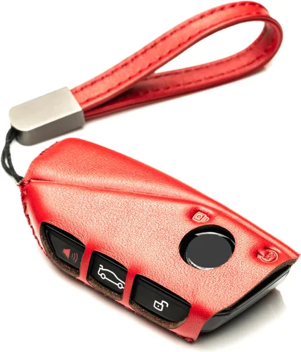 Vista 10 de Vitodeco Funda protectora de cuero genuino para llavero compatible con BMW modelos 2023-2026 4 botones Negro