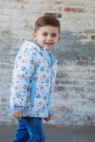 Vista 2 de Bluey Abrigo de invierno de moda con cremallera para bingo