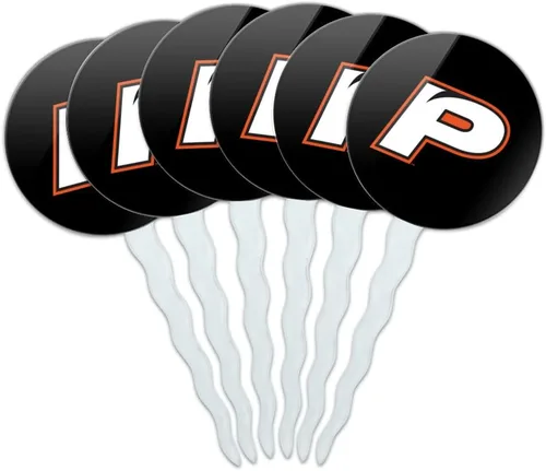 Vista 143 de Abilene Christian - Juego de 6 palillos para cupcakes con logotipo secundario