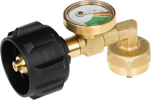 Vista 9 de GASPRO Adaptador de recarga de propano, llena botellas de 1 libra de tanque de 20 libras, fácil de usar, latón macizo