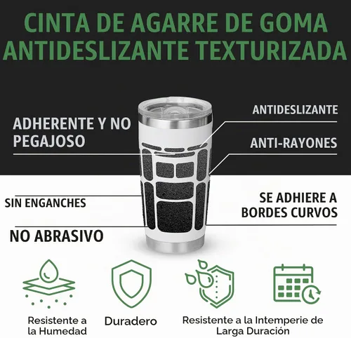 Vista 3 de Dragon Grips 13 piezas de cinta de agarre de goma rectangular, pegatinas de agarre gomosas para estuche de teléfono, mouse, pistola, herramientas