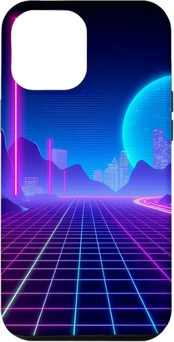 Vista 26 de Vaporwave Aesthetic Synthwave Retrowave 80s 90s Art Case for iPhone 16