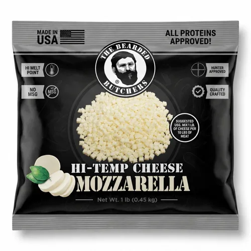 Vista 23 de Carniceros barbudos de queso cheddar de alta temperatura de 2.5 libras – Cubos de 1/4 de pulgada estables en almacenamiento para hasta 25 libras