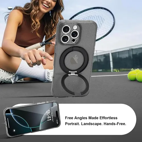 Vista 6 de Funda para iPhone 16 Pro Max, compatible con Magsafe, color negro