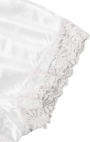 Vista 4 de SweatyRocks Conjunto de pijama de satén con encaje para mujer