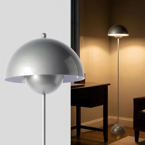 Vista 9 de COSYLUX Lámpara de pie moderna para sala de estar, lámpara de pie alta industrial para dormitorio, pantalla de metal que refleja la luz, lámpara
