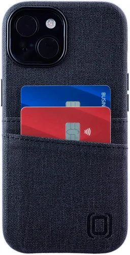 Vista 7 de Dockem Funda para tarjetas para iPhone 15 con placa de metal integrada para montaje magnético y 2 bolsillos para tarjetas: Cartera Luxe M2, piel
