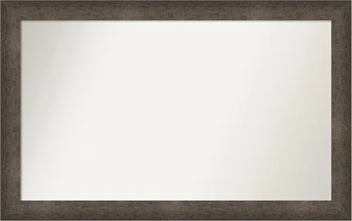 Vista 556 de Amanti Art Espejo de pared personalizado no biselado (25 x 25 pulgadas), marco de bronce acentuado, varios tamaños personalizados, espejo de baño