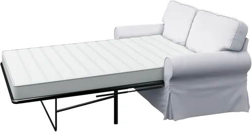 Vista 4 de Funda de repuesto para sofá cama de dos plazas Ektorp de algodón pesado, compatible únicamente con el sofá cama Ektorp de dos plazas de IKEA, una