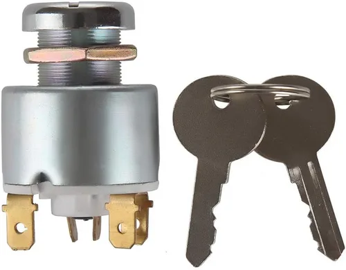 Vista 3 de MDY 31973K4183 SPB501,551508G Interruptor de arranque de llave de encendido impermeable con 3 posiciones, 5 terminales, 2 llaves de repuesto