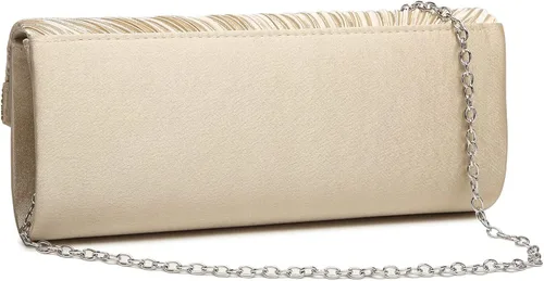 Vista 3 de Dasein Bolsos de noche de satén para mujer bolsos de mano bolsos de boda bolsos formales para fiesta graduación con diamantes de imitación