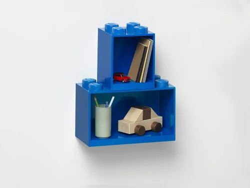 Vista 5 de Room Copenhagen Estante de ladrillo Lego, 4 tachuelas, color negro