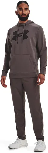 Vista 4 de Under Armour Sudadera con capucha de vellón ArmourFleece con logotipo grande para hombre