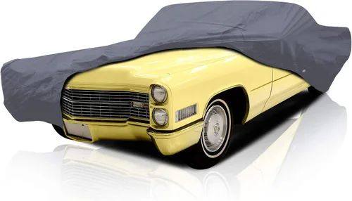 Vista 23 de USCarCover: Funda de coche de 5 capas para Cadillac CT4-V 2020-2026 Sedán 4 puertas, cobertura completa, ajuste semi personalizado, protección