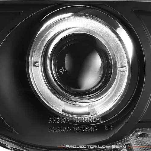Vista 3 de BMW E46, luces halógenas para Sedan serie 3 de 4 puertas, color negro, proyector de LED, repuestos de faros izquierdo y derecho