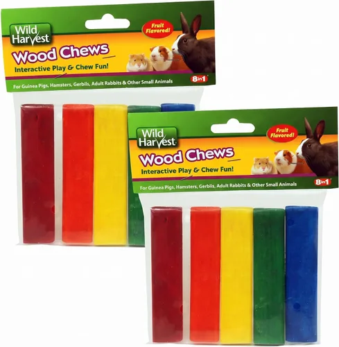 Vista 2 de Wild Harvest P-84127 - Masticables de madera de colores para animales pequeños, sabor frutal, 5