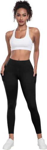 Vista 2 de LZYVOO - Leggings con bolsillos para mujer, 6 paquetes, pantalones de yoga de cintura alta suaves con control de abdomen para entrenamiento