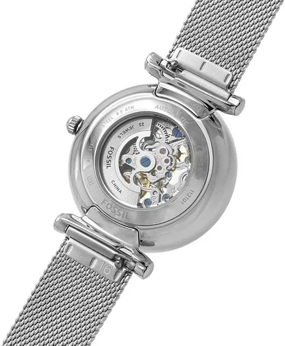 Vista 6 de Fossil Womens Watch Carlie 35mm case Size Automatic Movement Stainless Steel Mesh Strap