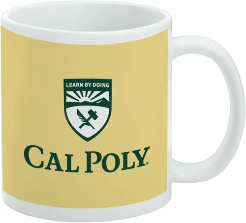 Vista 140 de Taza de cerámica con el logotipo principal de la Universidad Rider, taza de regalo novedosa para café, té y bebidas calientes, 11oz, blanca